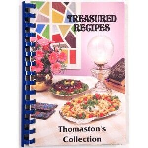 1991 Treasured Recipes Thomaston's Collection Study Club Alabama Cookbook Recipe